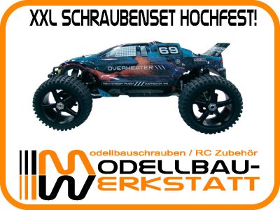 XXL Schrauben-Set für Reely Overheater 1:8 Truggy 4WD Stahl hochfest!