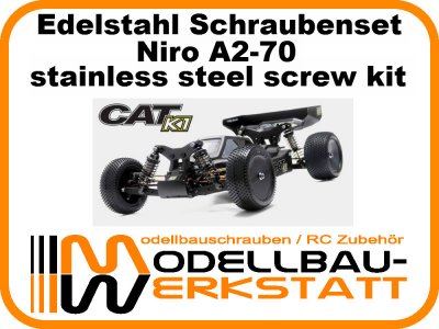 XXL Schrauben-Set für Schumacher Cat K1 / K1 Aero 1:10 4WD Edelstahl A2-70