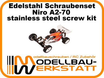 XXL Schrauben-Set Edelstahl A2-70 SERPENT Spyder SRX2 MM