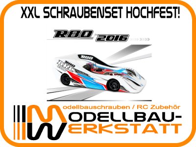 XXL Schraubenset Stahl hochfest! ARC R8.0 2016 / R8.0