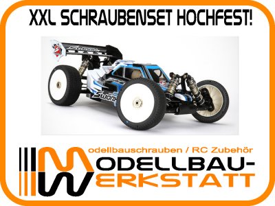 XXL Schrauben-Set für SWORKz S35-3 (Version 2017 mit 6x12x4mm Radlagern!) Stahl hochfest!