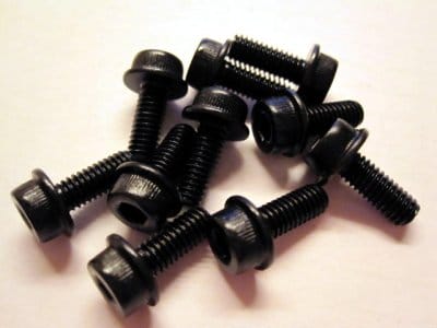 10 Stück Zylinderkopf-Schrauben mit Flansch M4x10mm Innensechskant 12.9 Inbus